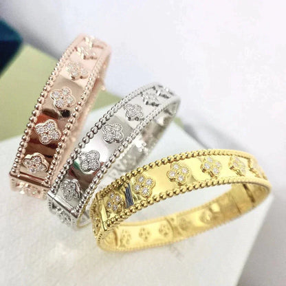 [Super Jewellery]CLOVER BRACELET 8MM DIAMONDS