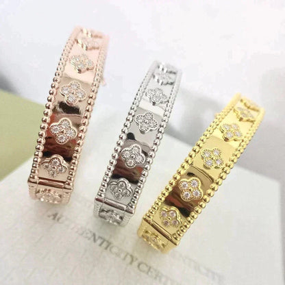 [Super Jewellery]CLOVER BRACELET 8MM DIAMONDS