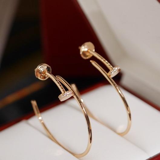 [Super CiCi ]JUSTE OHRRINGE DIAMANTEN 1,8 MM