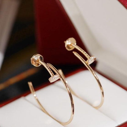 [Super Jewellery]JUSTE EARRINGS DIAMONDS 1.8MM