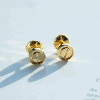 [Super Jewellery]LOVE EARRINGS GOLD 10MM