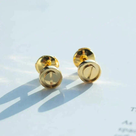 [Super Jewellery]LOVE EARRINGS GOLD 10MM