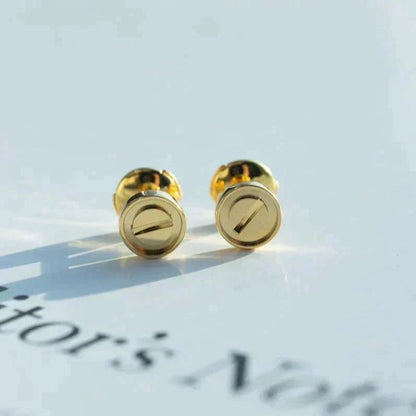 [Super Jewellery]LOVE EARRINGS GOLD 10MM