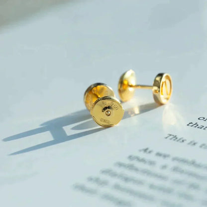 [Super Jewellery]LOVE EARRINGS GOLD 10MM