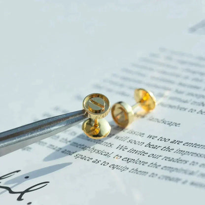 [Super Jewellery]LOVE EARRINGS GOLD 10MM