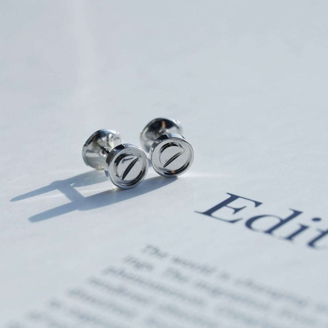 [Super Jewellery]LOVE EARRINGS SILVER 10MM