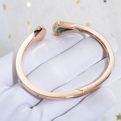 [Super]DREAM BRACELET OPEN MALACHITE PINK GOLD