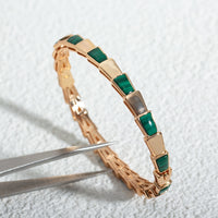 [Super]SERPENTI BRACELET PINK GOLD MALACHITE