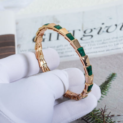 [Super]SERPENTI BRACELET PINK GOLD MALACHITE