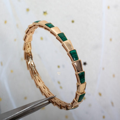 [Super]SERPENTI BRACELET PINK GOLD MALACHITE