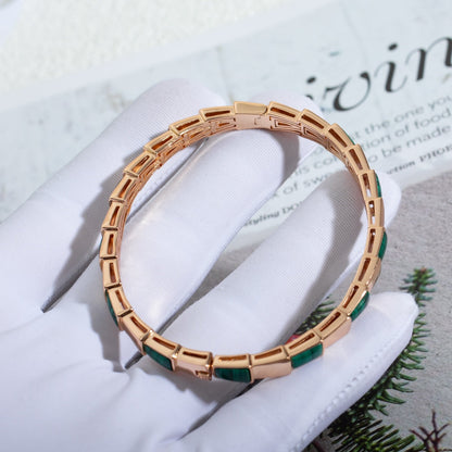 [Super]SERPENTI BRACELET PINK GOLD MALACHITE