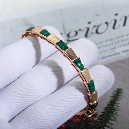[Super]SERPENTI BRACELET PINK GOLD MALACHITE