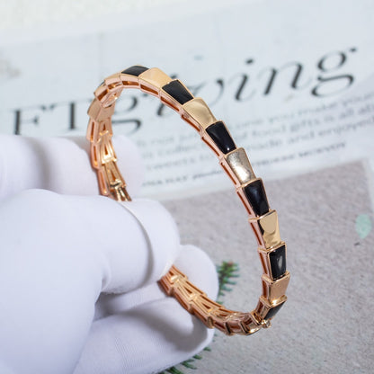 [Super]SERPENTI BRACELET PINK GOLD ONYX