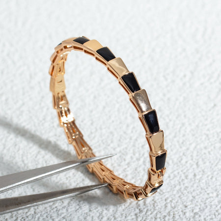[Super]SERPENTI BRACELET PINK GOLD ONYX