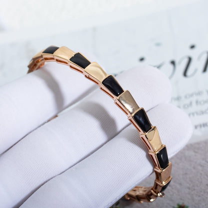 [Super]SERPENTI BRACELET PINK GOLD ONYX