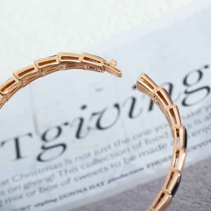 [Super]SERPENTI BRACELET PINK GOLD ONYX