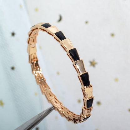 [Super]SERPENTI BRACELET PINK GOLD ONYX