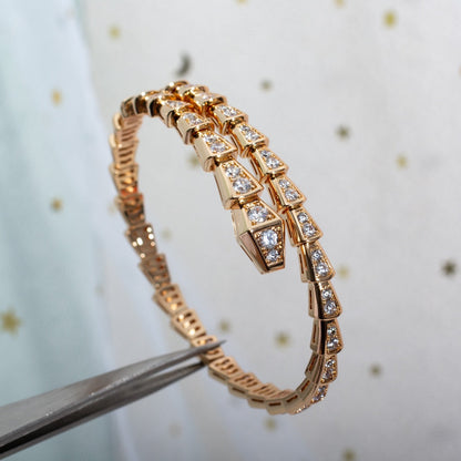 [Super]SERPENTI BRACELET 6.8MM PINK GOLD DIAMOND