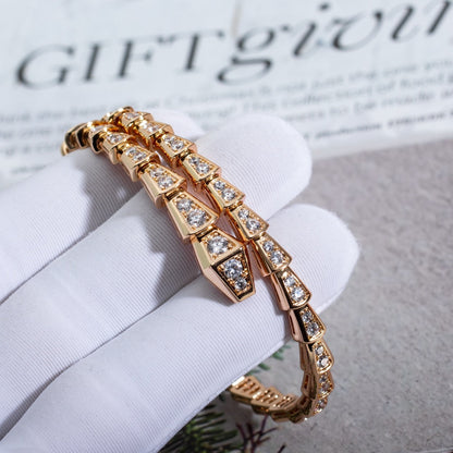 [Super]SERPENTI BRACELET 6.8MM PINK GOLD DIAMOND