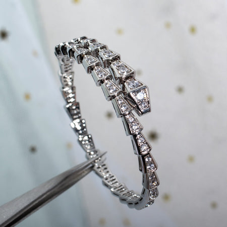 [Super]SERPENTI BRACELET 6MM SILVER DIAMOND