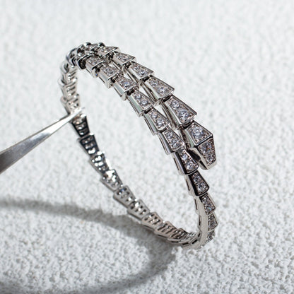 [Super]SERPENTI BRACELET 6MM SILVER DIAMOND