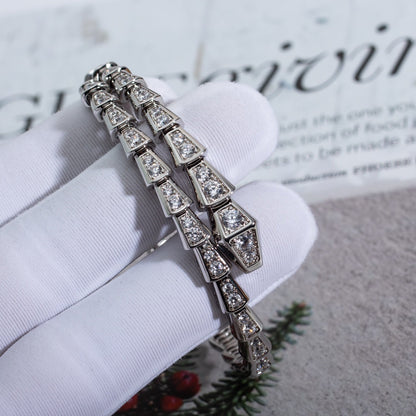 [Super]SERPENTI BRACELET 6MM SILVER DIAMOND