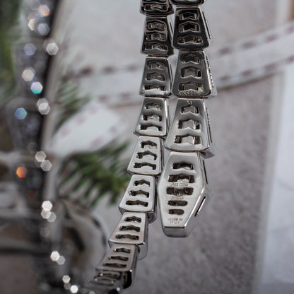[Super]SERPENTI BRACELET 6MM SILVER DIAMOND