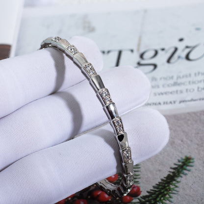 [Super]SERPENTI BRACELET SILVER DIAMOND