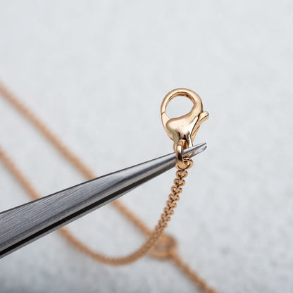 [Super]PARENTESI NECKLACE PINK GOLD