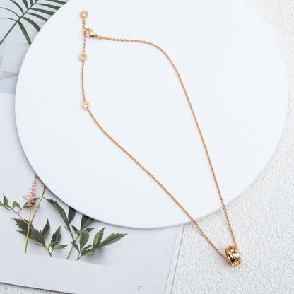 [Super]PARENTESI NECKLACE PINK GOLD