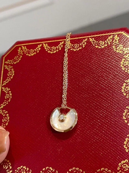 [Super Jewellery]AMULETTE ROSE GOLD MOP NECKLACE