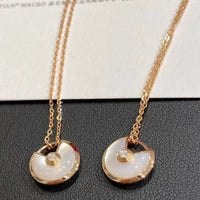 [Super Jewellery]AMULETTE ROSE GOLD MOP NECKLACE