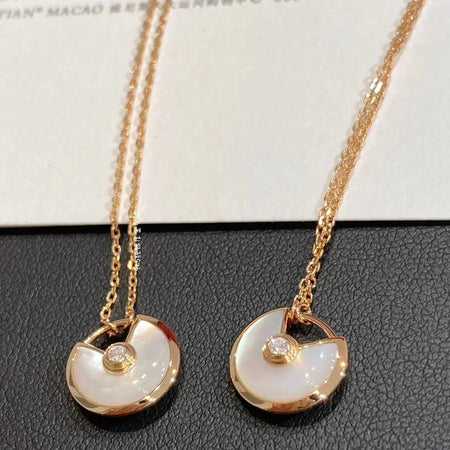 [Super Jewellery]AMULETTE ROSE GOLD MOP NECKLACE