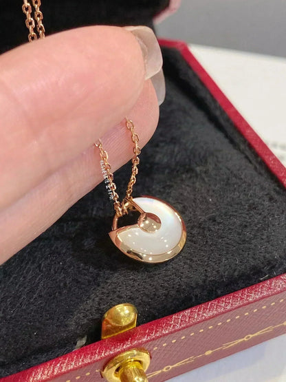 [Super Jewellery]AMULETTE ROSE GOLD MOP NECKLACE