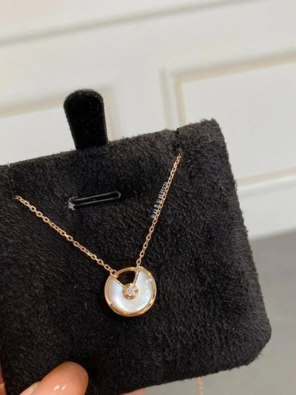 [Super Jewellery]AMULETTE ROSE GOLD MOP NECKLACE