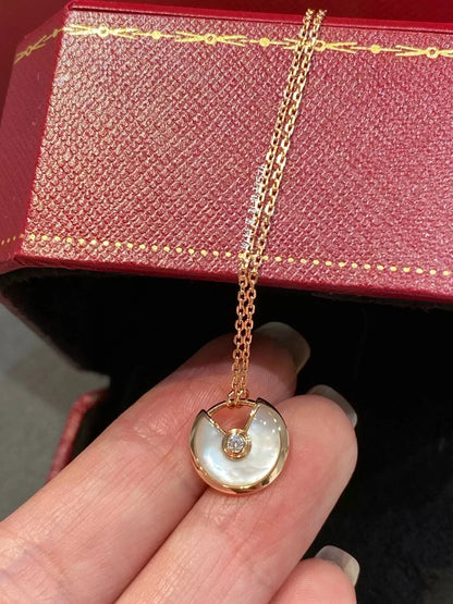 [Super Jewellery]AMULETTE ROSE GOLD MOP NECKLACE