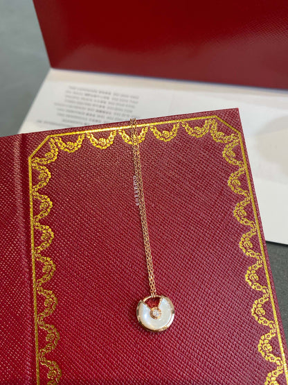 [Super Jewellery]AMULETTE ROSE GOLD MOP NECKLACE