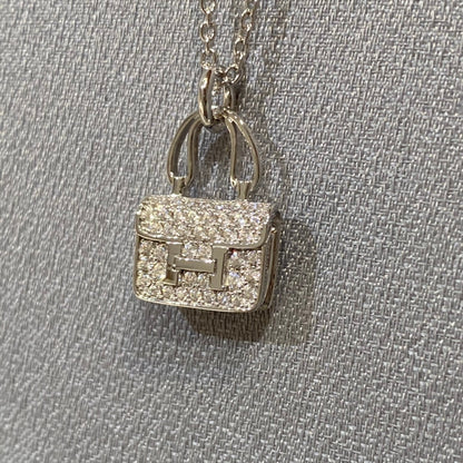 [Super Jewellery]CONSTANCE PEDANT DIAMOND NECKLACE