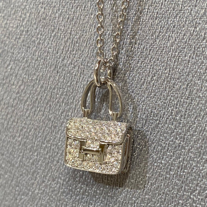 [Super Jewellery]CONSTANCE PEDANT DIAMOND NECKLACE