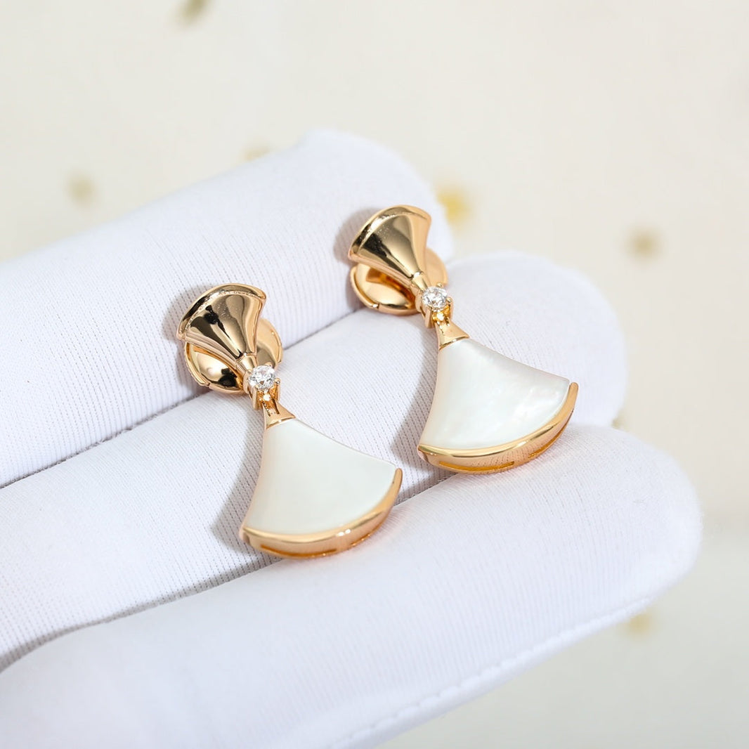 [Super]DREAM MOP PINK GOLD EARRINGS