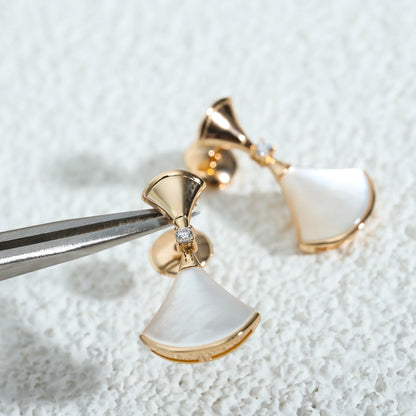 [Super]DREAM MOP PINK GOLD EARRINGS