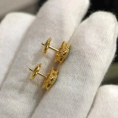 [Super Jewellery]CLOVER MINI 9.5MM MALACHITE  EARRINGS