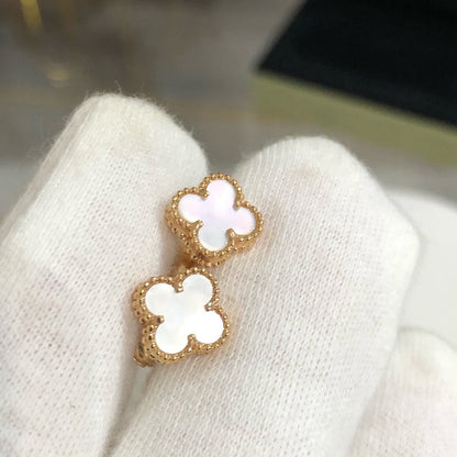 [Super Jewellery]CLOVER MINI GOLD EARRINGS