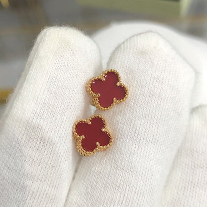 [Super Jewellery]CLOVER MINI GOLD EARRINGS