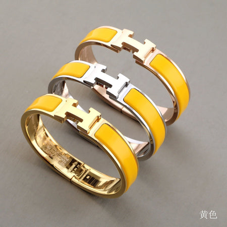 [Super Jewellery]H YELLOW BRACELET