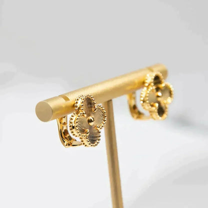 [Super Jewellery]CLOVER MEDIUM 1 MOTIFS LASER EARRINGS