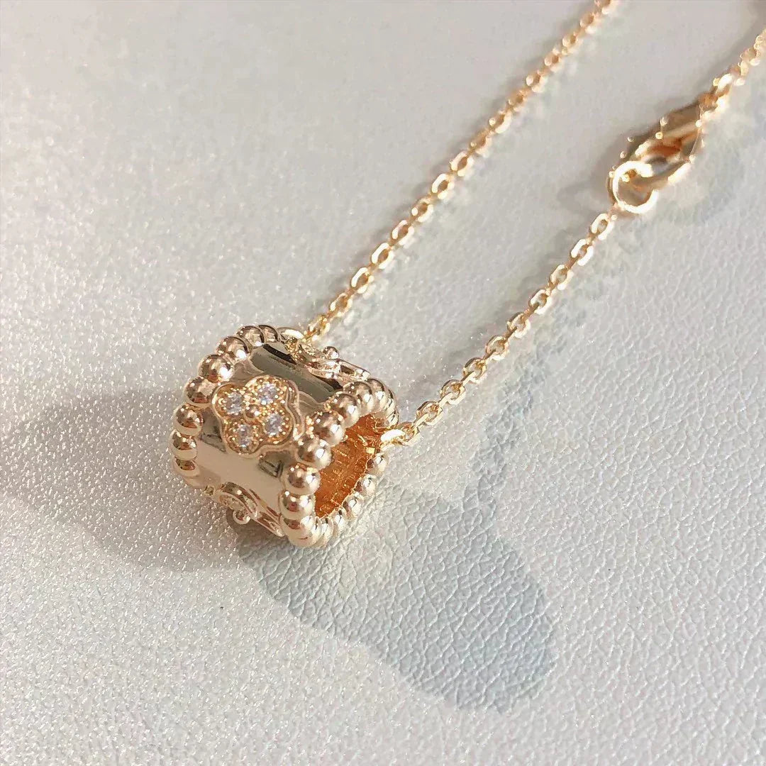 [Super CiCi ]PERLEE ANHÄNGER-HALSKETTE GOLD / ROSÉGOLD