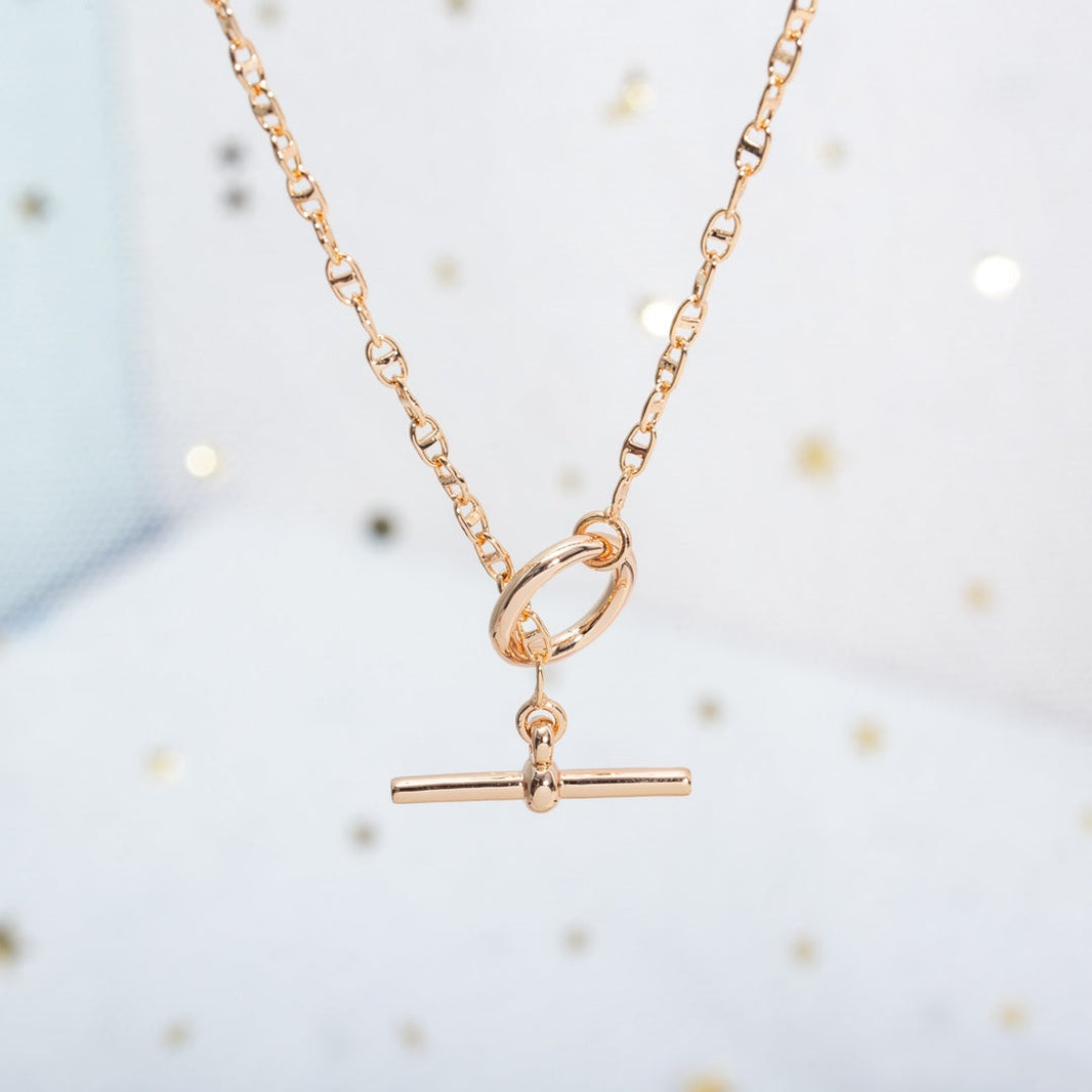 [Super Jewellery]ECHAPPEE NECKLACE PINK GOLD