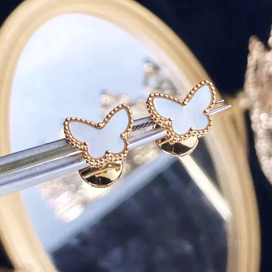 [Super Jewellery]SWEET BUTTERFLY MOP EARSTUDS