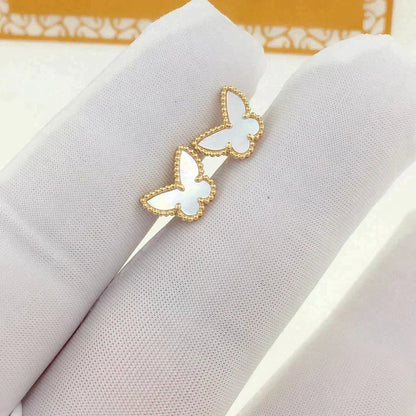 [Super Jewellery]SWEET BUTTERFLY MOP EARSTUDS
